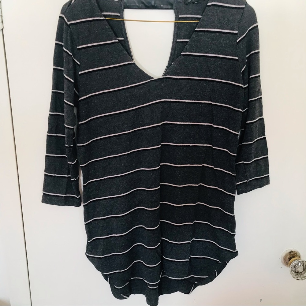 Grey Shirt 3/4 Sleeves